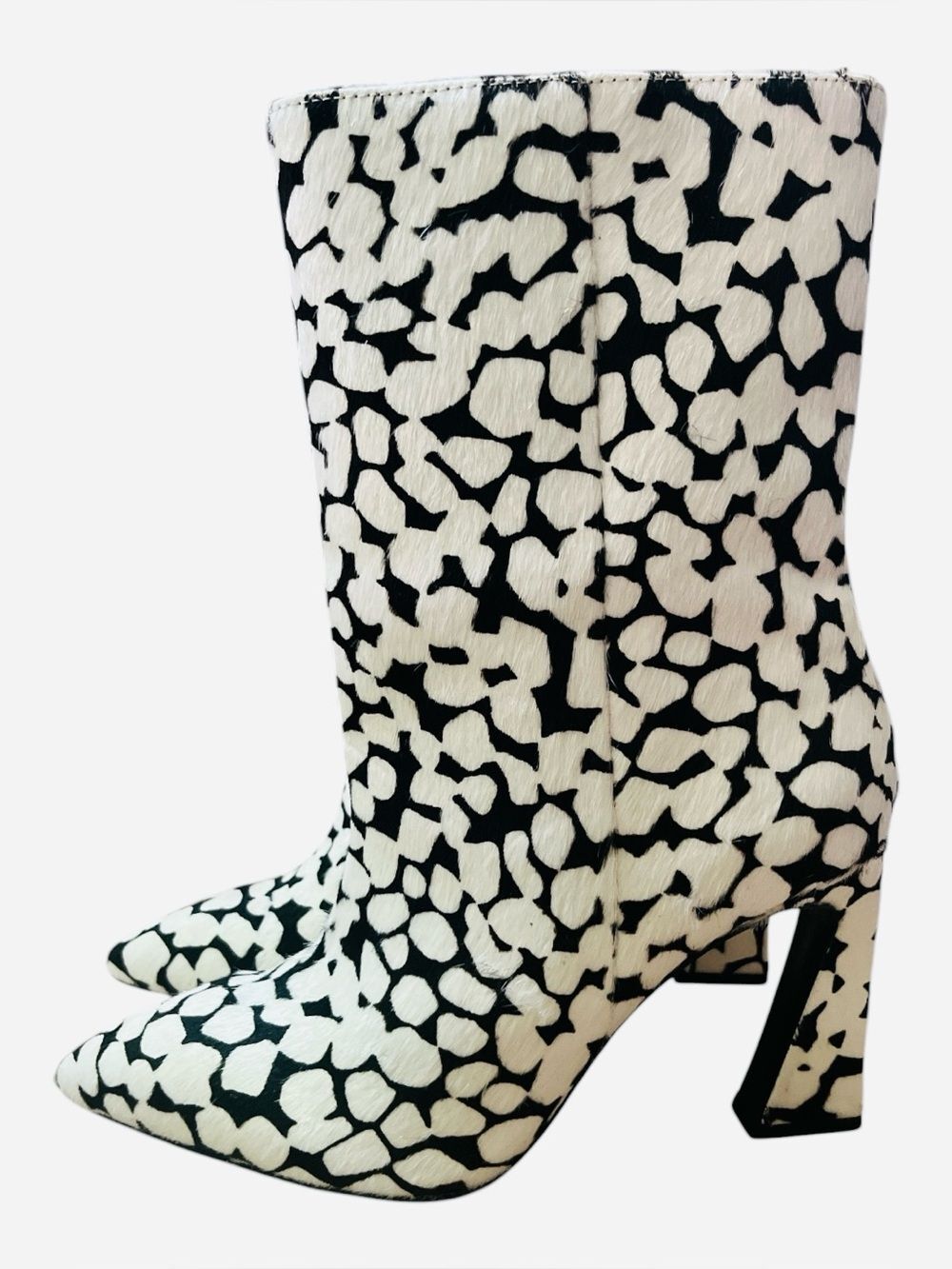 LPA Marietta Bootie Cowhide Ankle Boots Size 9.5 Western Boho Funky Bootie